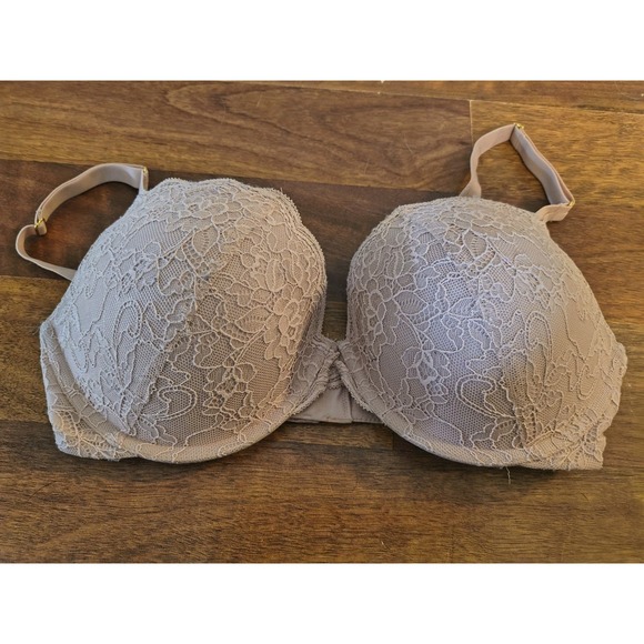 JOYSPUN Womens PUSH UP BRA 36D Pink Lace Lightly Lined Wired NEW - Picture 1 of 4